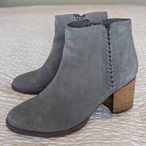 Blondo Gray Suede Waterproof Booties EUC - sz 8.5